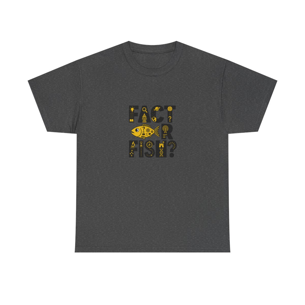 No Such Thing as a Fish "Fact or Fish?" Unisex Tee - alternate angle 5, merchandise