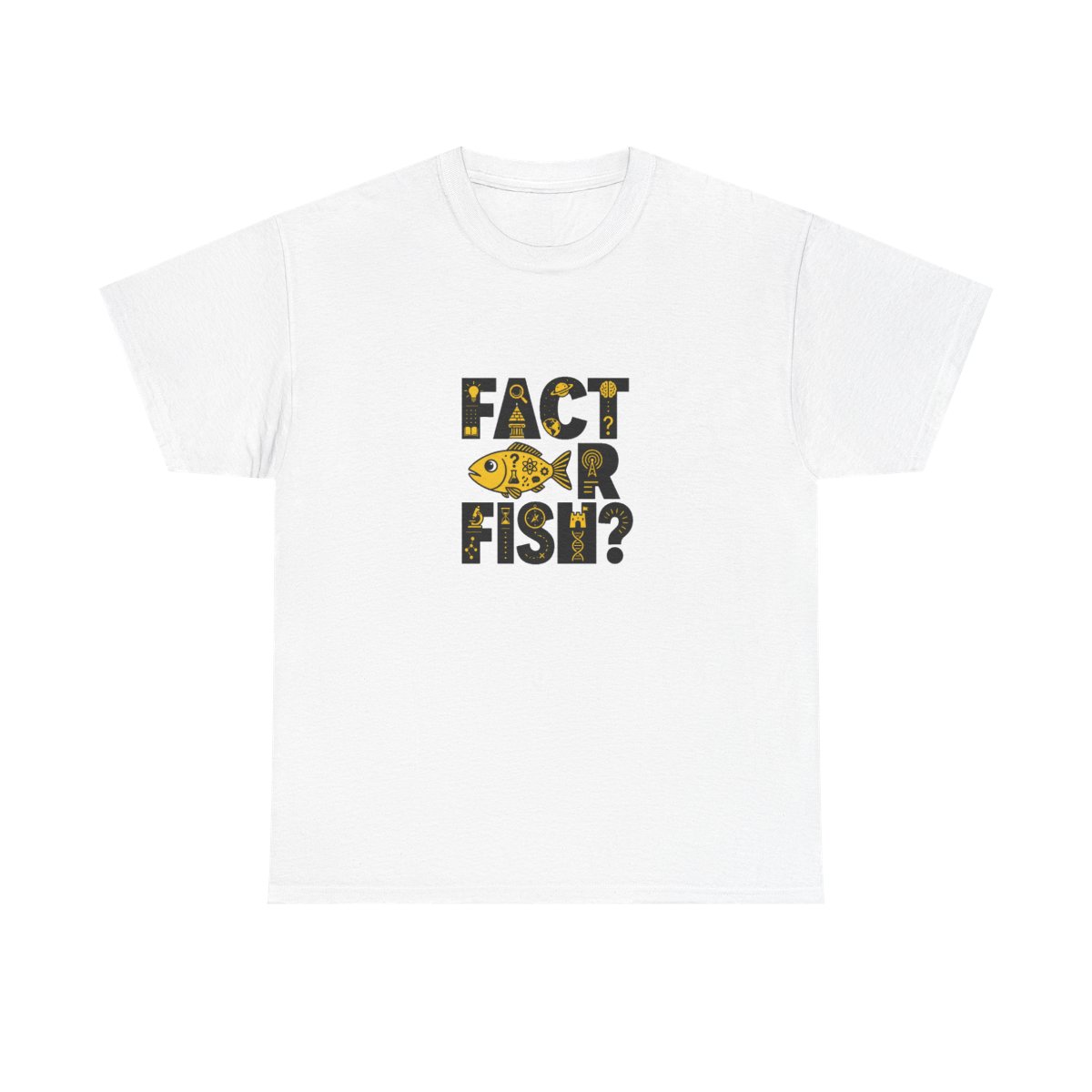 No Such Thing as a Fish "Fact or Fish?" Unisex Tee - alternate angle 3, merchandise
