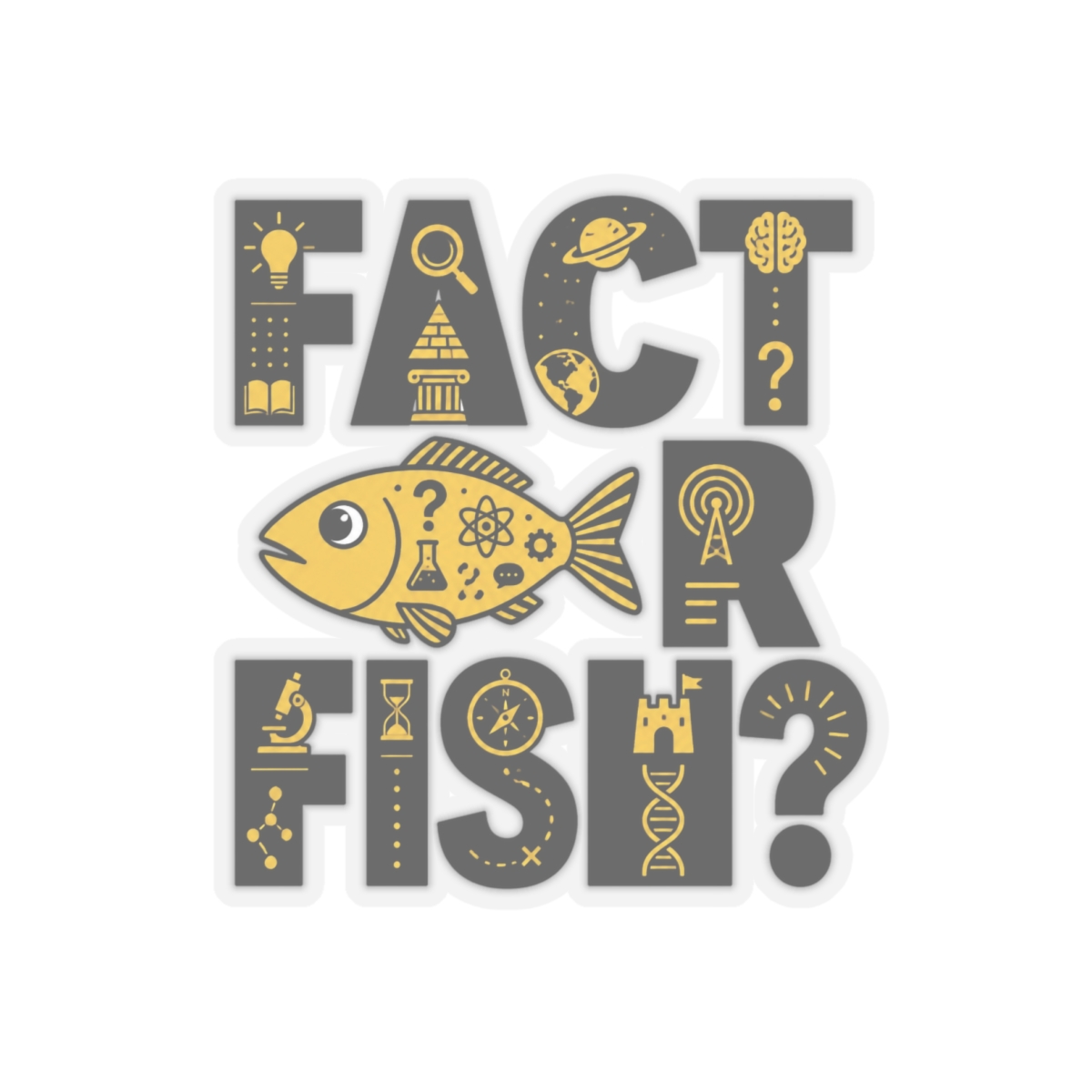 No Such Thing as a Fish "Fact or Fish?" Sticker