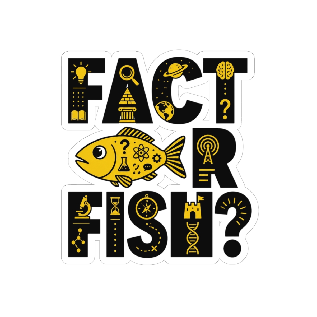 No Such Thing as a Fish "Fact or Fish?" Sticker