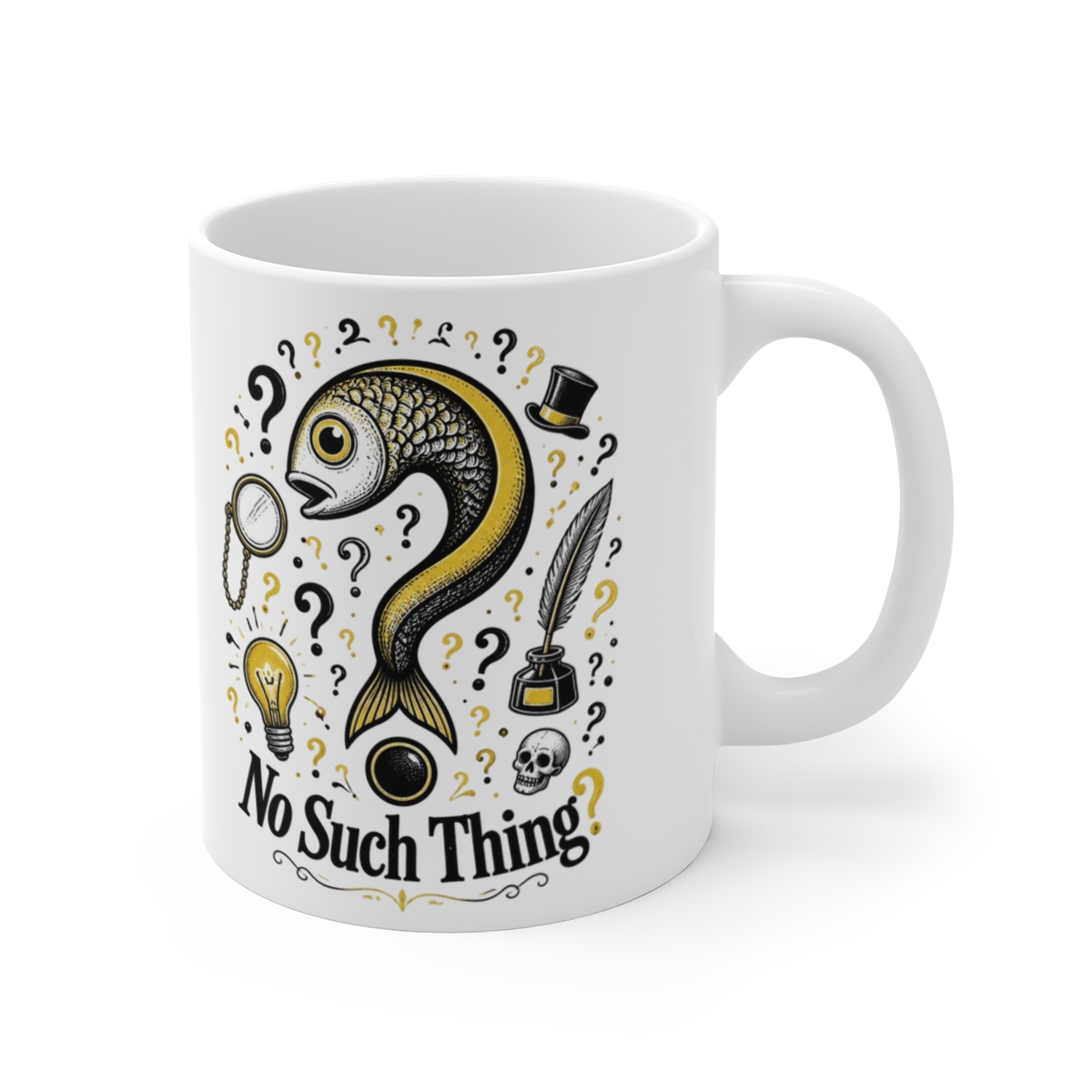 No Such Thing as a Fish "No Such Thing?" White Mug