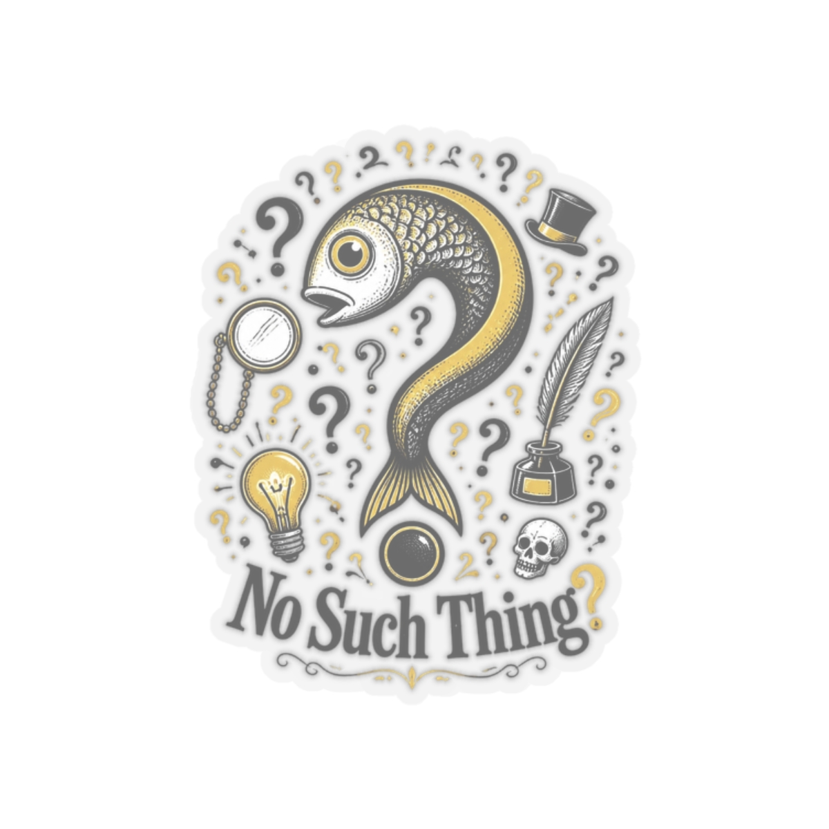 No Such Thing as a Fish "No Such Thing?" Sticker